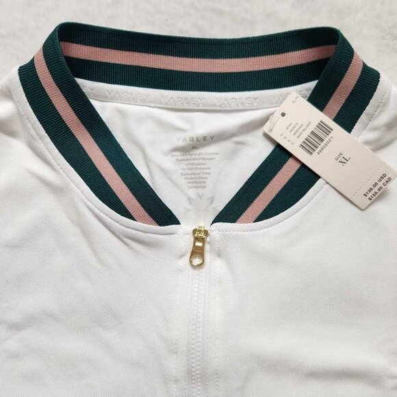 New women's XL Varley x Anthropologie Nora tennis court white pleated mini dress - Picture 5 of 14